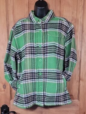 Stoic Plaid Button-Up Shirt Jacket